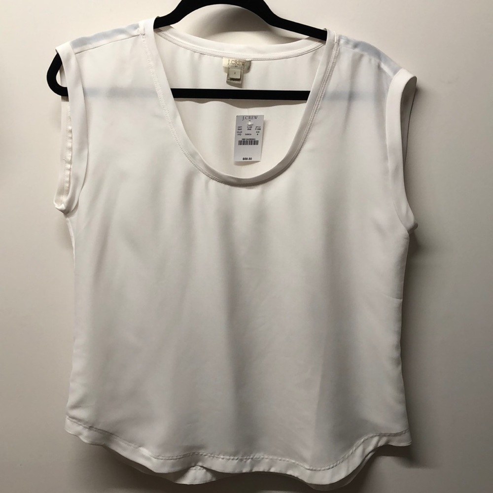 J.Crew Sheer Sleeveless Blouse
